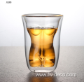 Creative beer whiskey glass of wine glass